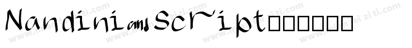 Nandini Script字体转换